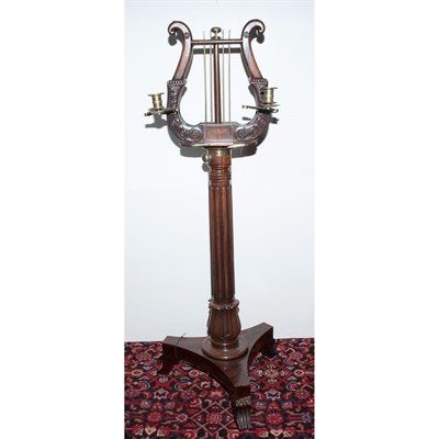 Lot 540 - William IV Gilt-Metal and Mahogany Music Stand...