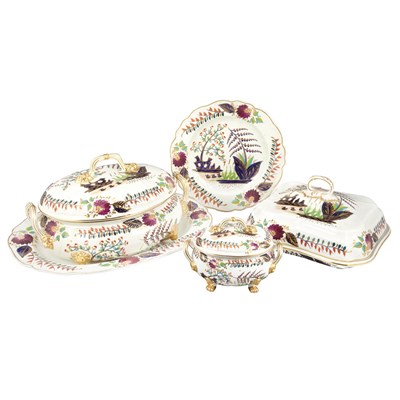 Lot 470 - Derby Porcelain Dinner Service Early 19th...