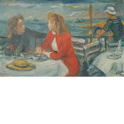 Lot 69 - Robert Philipp American, 1895-1981 On the Deck...
