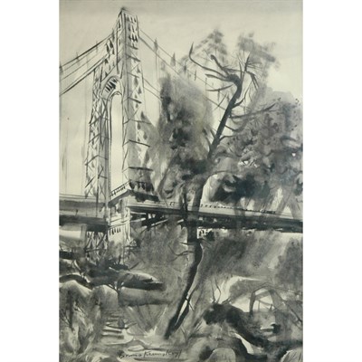 Lot 49 - Bruno Krauskopf German, 1892-1960 The Bridge...