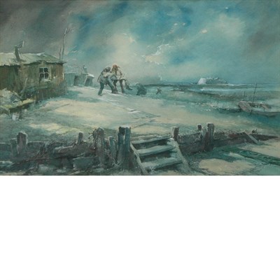 Lot 97 - Everett Shinn American, 1876-1953 The Rescue,...