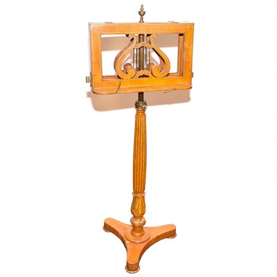 Lot 392 - William IV Mahogany and Gilt-Wood Music Stand...