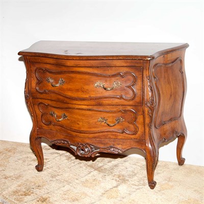 Lot 158 - Provincial Louis XV Style Walnut Petite...