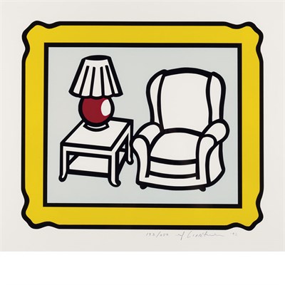 Lot 100 - Roy Lichtenstein RED LAMP (C. 279) Color...