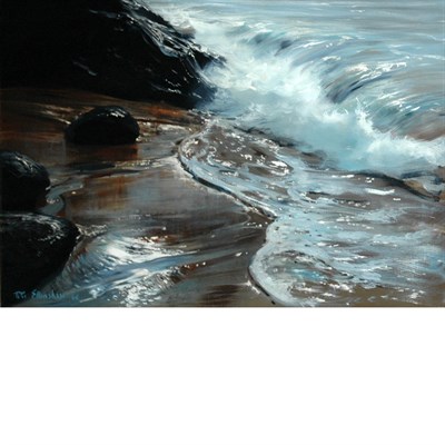 Lot 36 - Peter Ellenshaw British, 1913-2007 Surf, 1964...
