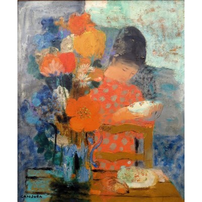 Lot 22 - Noe Canjura French, 1922-1970 Le Dejeuner...