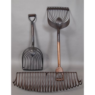 Lot 119 - Group of Eight Wrought Iron Gardening Tools...