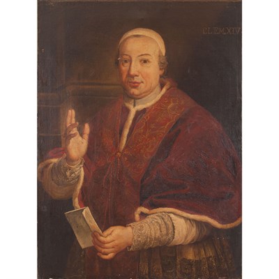 Lot 103 - Italian School 18th Century Portrait of Pope...