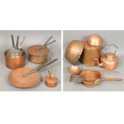 Lot 152 - Group of Copper Cooking Articles Approximately...