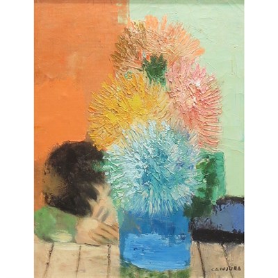Lot 23 - Noe Canjura French, 1922-1970 Le Dormeur Cache...
