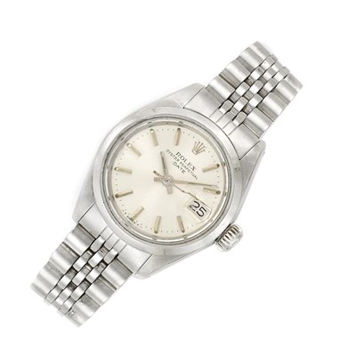 Lot 744 - Lady's Stainless Steel Wristwatch, Rolex