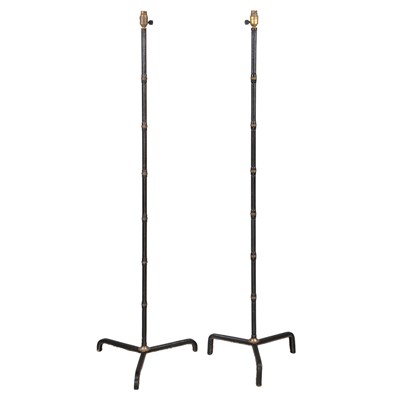 Lot 334 - Attributed to Jacques Adnet Two Floor Lamps,...