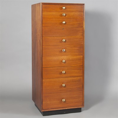 Lot 273 - 20th Century Design Tall Chest of Drawers Teak...