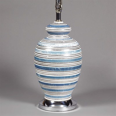 Lot 209 - 20th Century Design Pair of Table Lamps Glazed...