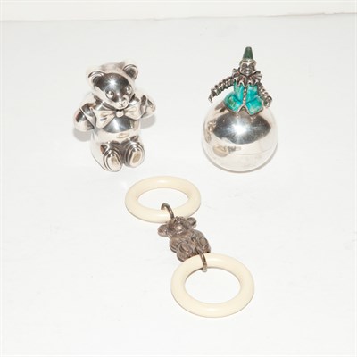 Lot 486 - Tiffany & Co. Silver and Enamel Figure of a...