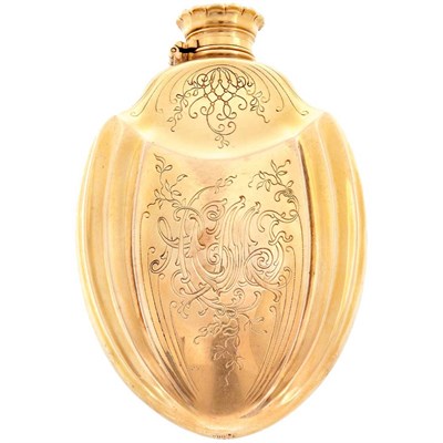 Lot 77 - Antique Gold Flask, Tiffany & Co.