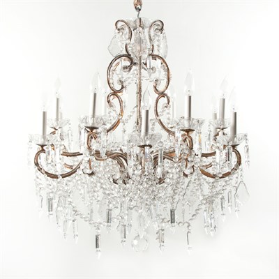 Lot 346 - Louis XV Style Twelve-Light Chandelier 20th...