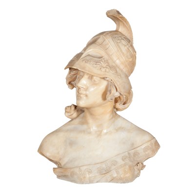 Lot 288 - Italian Marble Bust of Athena A. Frilli, late...