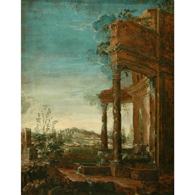 Lot 73 - Italian School 18th/19th Century Landscape...