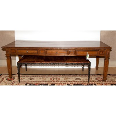 Lot 247 - French Provincial Style Walnut Table Height 31...