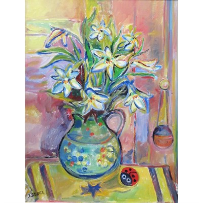 Lot 81 - Jehudith Sobel Polish, 1924-2012 Still Life of...