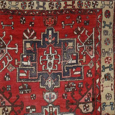 Lot 563 - Heriz Runner Northwest Iran, contemporary Five...