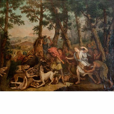 Lot 86A - French School 19th Century The Calydonian Boar...