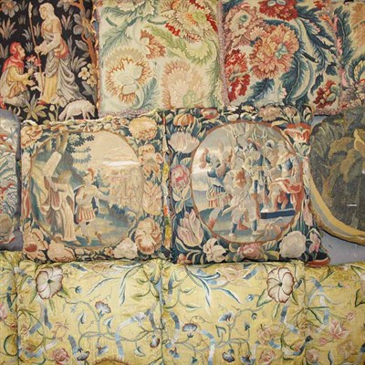 Lot 319 - Group of Fifteen Pillows Including European...