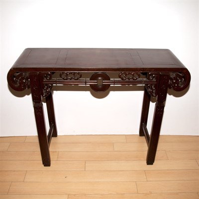 Lot 582 - Chinese Carved Wood Altar Table Height 33...
