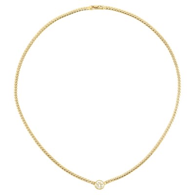 Lot 305 - Gold and Diamond Chain Necklace