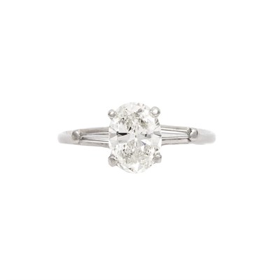 Lot 842 - Platinum and Diamond Ring