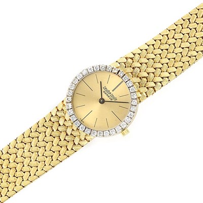 Lot 319 - Lady's Gold and Diamond Wristwatch