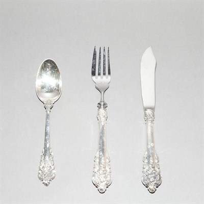 Lot 242 - Wallace Sterling Silver Partial Flatware...