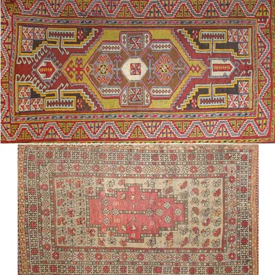 Lot 573 - Two Turkish Rugs Comprising a Maden example...
