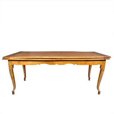 Lot 446 - French Provincial Fruitwood Farm Table Height...