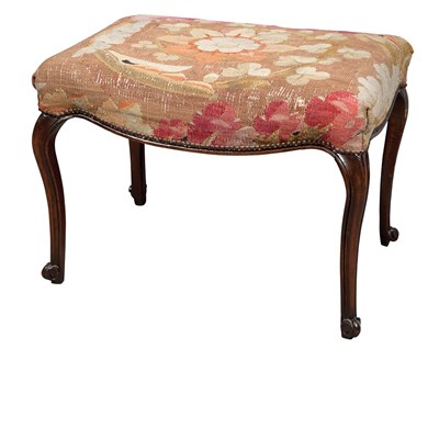 Lot 465 - Victorian Mahogany Bench 19th Century The...