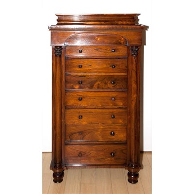Lot 350 - Victorian Rosewood Wellington Chest Height 53...