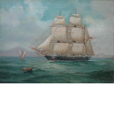 Lot 58 - Antonio de Simone Italian, 1851-1907 Sailing...