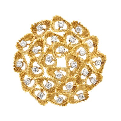 Lot 786 - Gold and Diamond Brooch