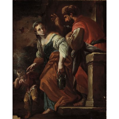 Lot 119A - Follower of Mattia Preti The Expulsion of...