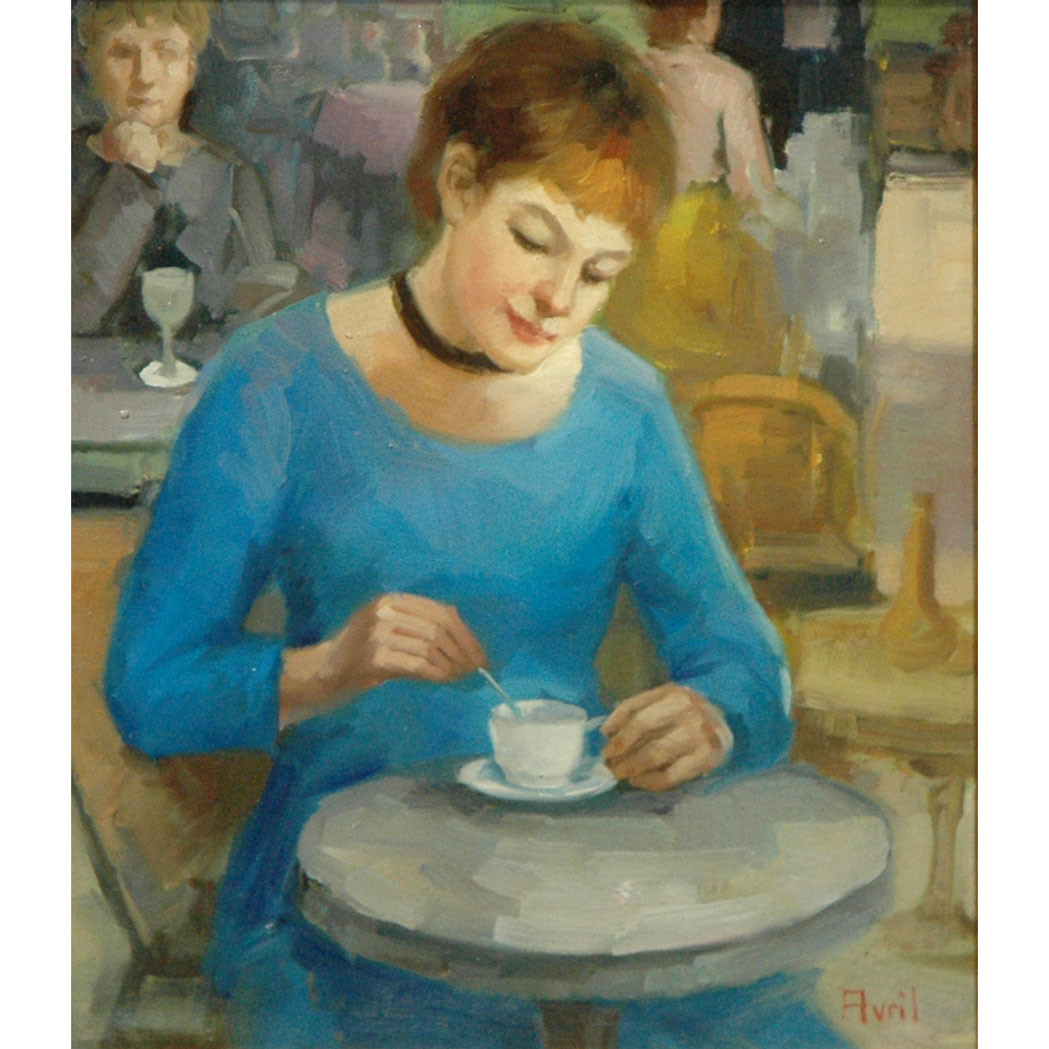 Lot 11 - Madeleine Avril French, b. 1954 Tea Time...