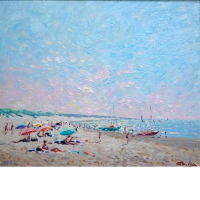 Lot 85 - Niek van der Plas Dutch, b. 1954 A Day at the...
