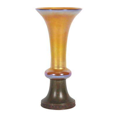 Lot 448 - Louis C. Tiffany Furnaces Bronze and Favrile...