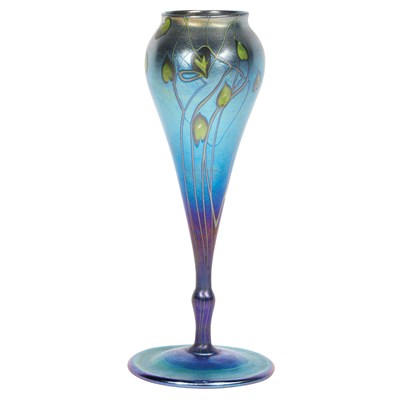 Lot 454 - Tiffany Favrile Glass Cabinet Bud Vase Circa...