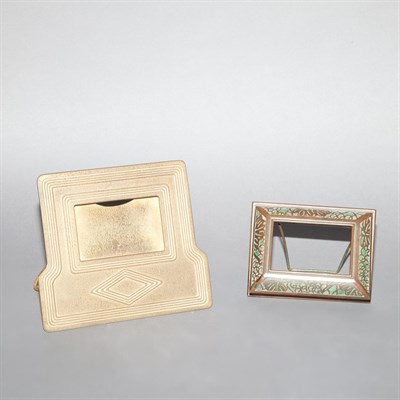 Lot 462 - Two Tiffany Studios Bronze and Favrile Glass...