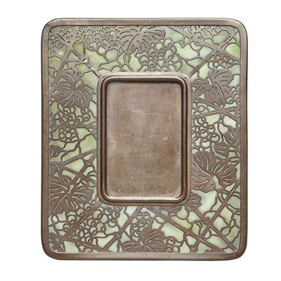 Lot 459 - Tiffany Studios Bronze and Favrile Glass...