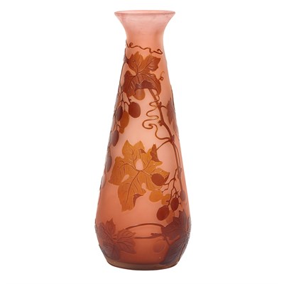 Lot 406 - Galle Acid-Etched Cameo Glass Vase Circa 1900...