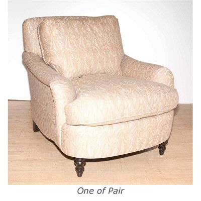 Lot 145 - Pair of Upholstered Club Chairs