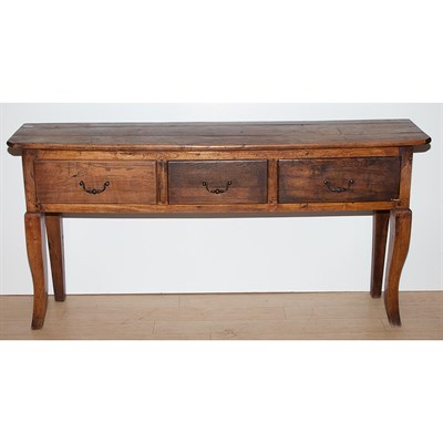 Lot 444 - French Provincial Walnut Console Height 30...