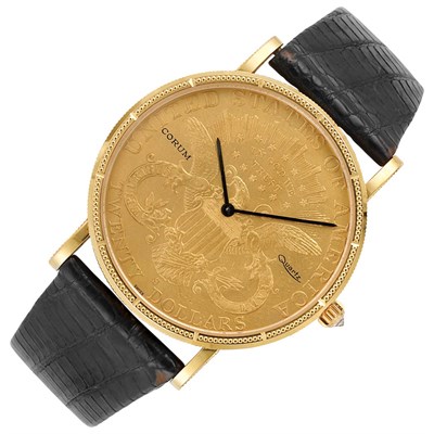 Lot 415 - Gentleman's Gold Coin Wristwatch, Corum